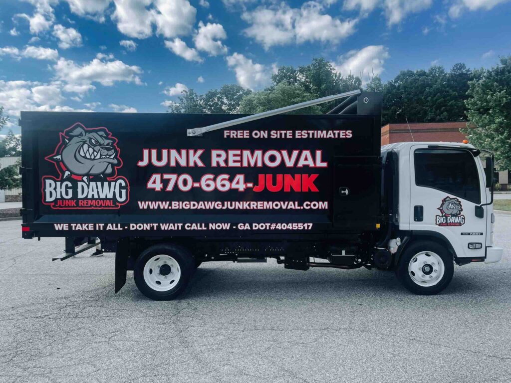 Truck Decals for Big Dawg Junk Removal in North Georgia