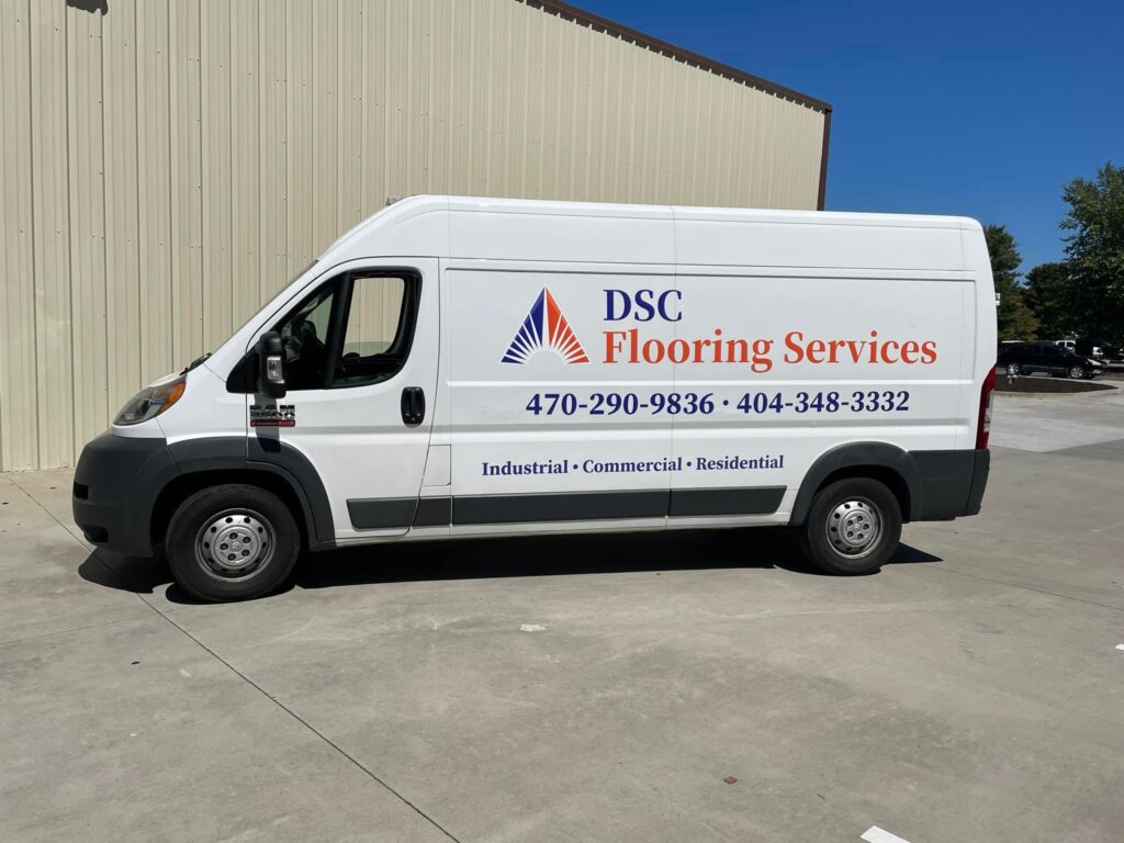 Van Decals for DSC Flooring Services in North Georgia