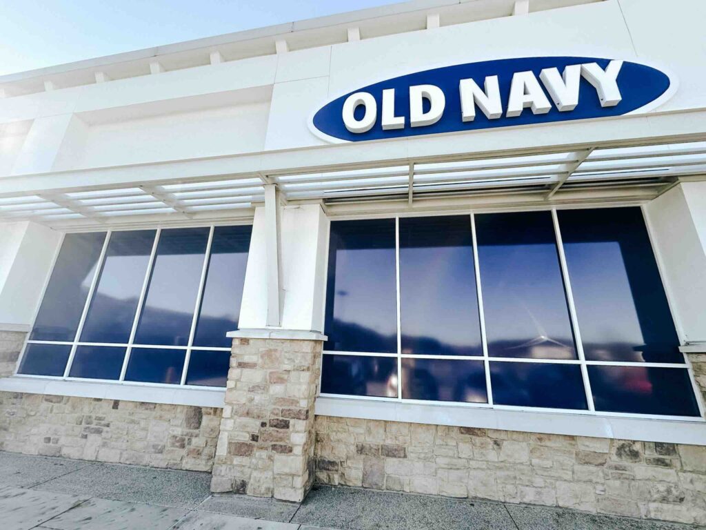 Wrap/Film for Old Navy Storefront Windows in Marietta, Georgia