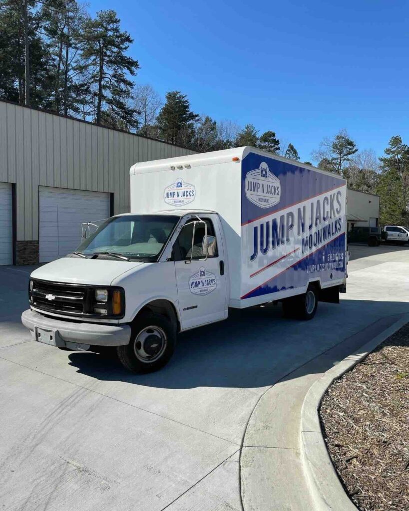 Box Truck Wrap for Jump N Jacks Moonwalks in North Georgia