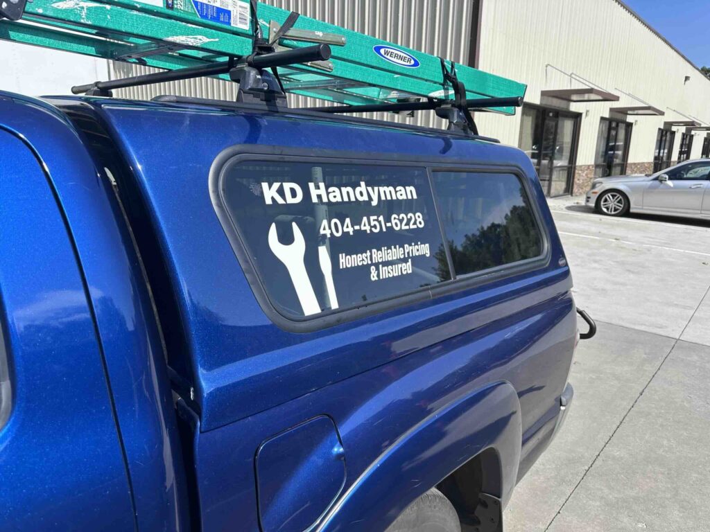 Truck Decals for KD Handyman in North Georgia