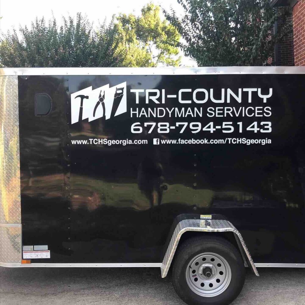 Trailer Decals for Tri-County Handyman Services in North Georgia